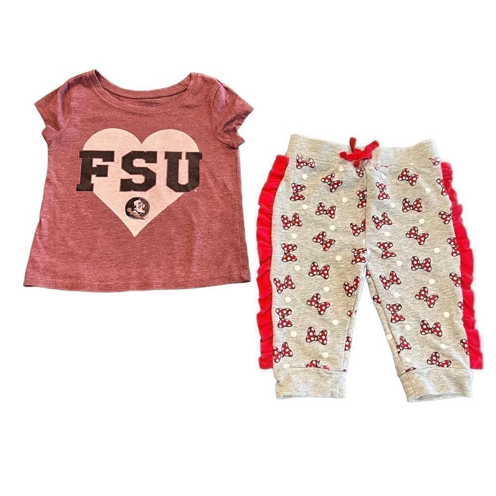 Disney joggers and FSU size 12M/18-24 bundle
